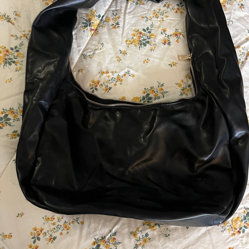 Anthropologie Black Hobo Bag